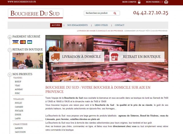 Se faire livrer un poulet rôti à Aix en Provence - La Boucherie du Sud