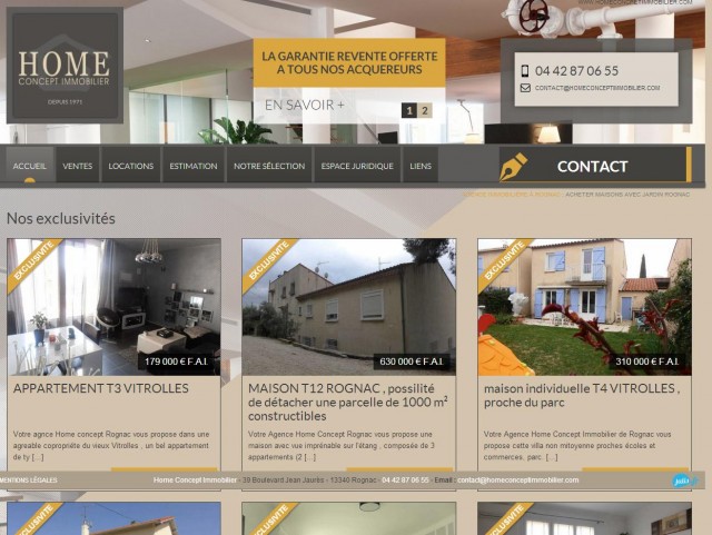 Home Concept, agence Immobilière sur Rognac