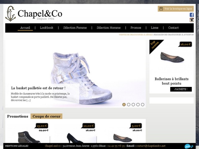 Magasins de chaussures près de Salon-de-Provence - Chapel and Co