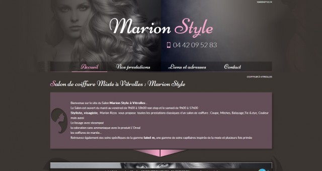 Coiffeur visagiste à Vitrolles - Marion Style
