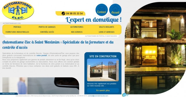 Quelle entreprise pour installer un automatisme de portail à Saint-Maximin ? - Automatisme Elec