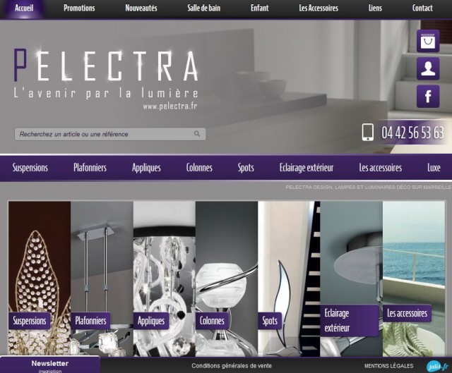 Showroom luminaires design et étude en éclairage intérieur - Pelectra