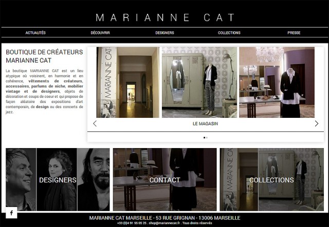 Vêtements, accessoires de mode et bijoux de créateurs - Marianne Cat Marseille
