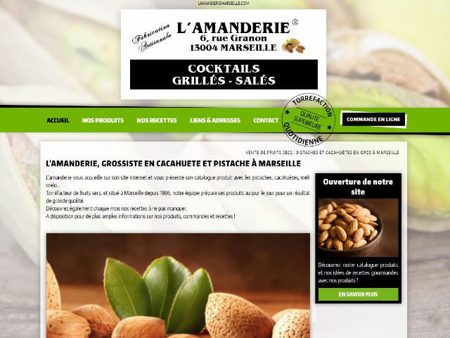 Où commander des pistaches en gros sur Marseille - L'Amanderie