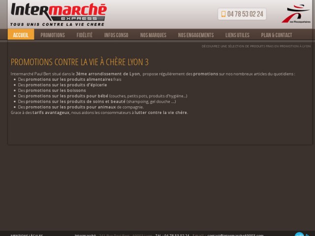 Promotions sur produits alimentaires et cosmétiques à Lyon - Intermarché