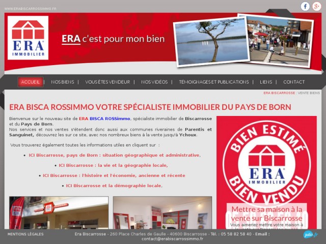 Achat et vente de maisons et appartements à Biscarrosse - Agence Immobilière Era