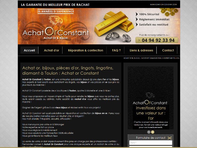 Où revendre mes bijoux en or sur Toulon ? - Achat OR Constant