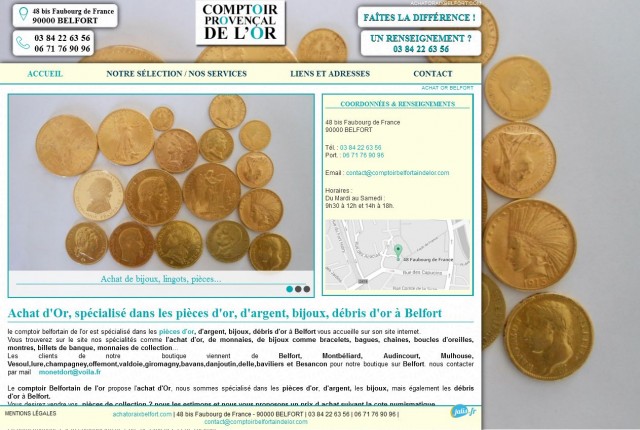 Où revendre mon or sur Belfort ? - Le Comptoir Belfortain de l'Or