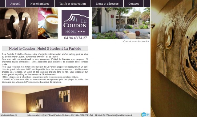 Quel hôtel pour une séjour professionnel vers La Valette du Var - Hôtel Le Coudon