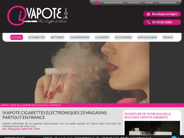 Vente de cigarettes électroniques en Aquitaine