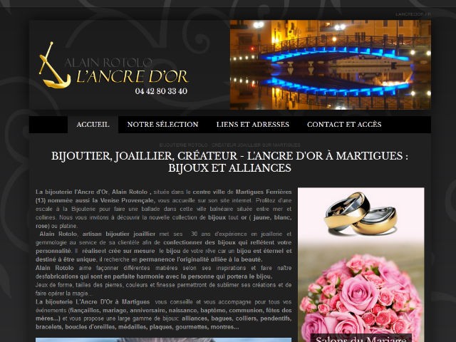 Où faire confectionner des alliances sur mesure à Martigues - L'Ancre d'Or