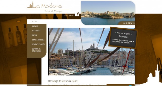 Où manger italien à Marseille ? - La Madone