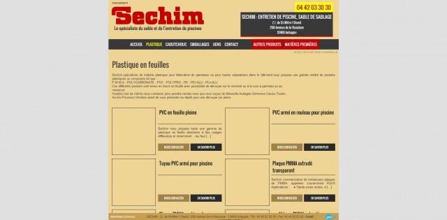 Vente de caoutchouc à Marseille - Sechim