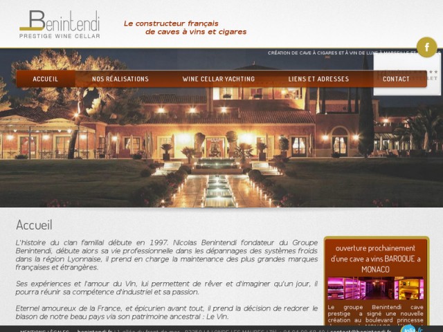 Conception de caves à vin à Nice et Monaco - Groupe Benintendi
