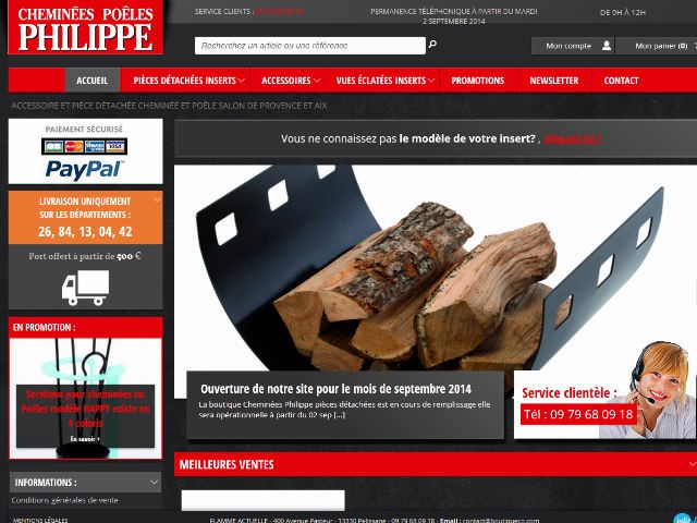Ou trouver un insert Philippe pour cheminée sur Marseille - Boutique CP