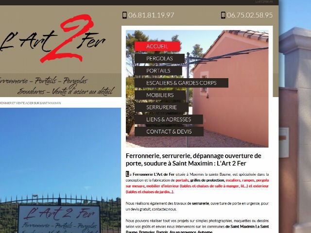 Création de meuble en fer forgé sur Aix en Provence - L'Art de Fer