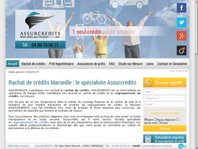 Rachat de crédit et refinancement de prêt à Marseille - 