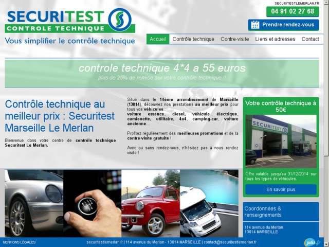 Contrôle technique automobile à Marseille Le Merlan - Sécuritest Penelito
