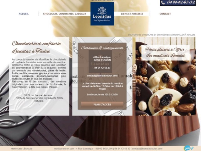 Chocolatier confiseur dans le centre ville de Toulon - Leonidas