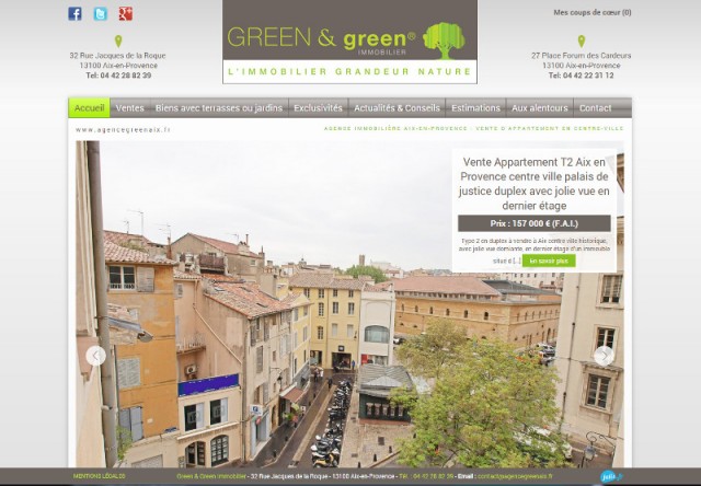 Agence immobilière sur Aix-en-Provence - Green & Green Immobilier