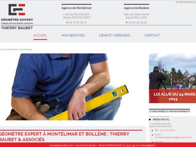 Où trouver un cabinet d'experts géomètres sur Montélimar ? - Baubet Géomètre