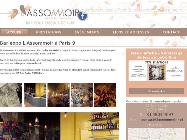 Bar expo musical sur Paris à Montmartre - L'Assomoir