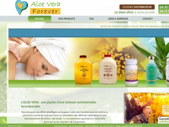 Où trouver des produits bien être à l'aloe vera sur Marseille ? - Aloe Vera Beaute
