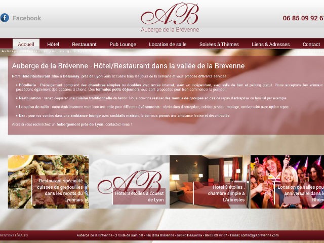 Trouver un hôtel restaurant de charme à proximité de Lyon - L'auberge de la Brévenne