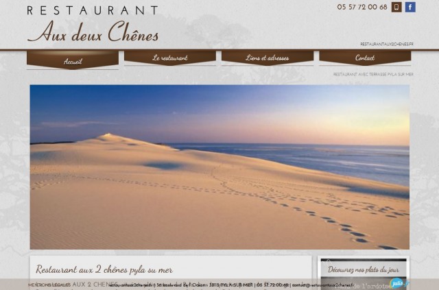 Où manger de bonnes pizzas vers la Dune du Pilat ? - Restaurant Aux Deux Chênes