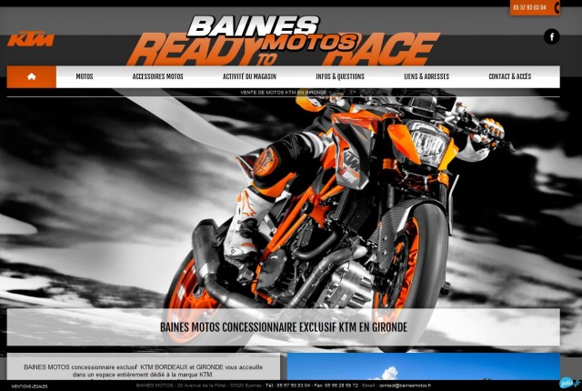 Où acheter une moto KTM en Gironde ? - Baines Motos