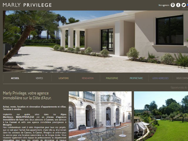 Trouver une location de villa et d'appartement de luxe sur Cannes - Marly Privilege