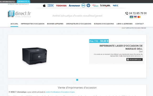 Où trouver une imprimante laser d'occasion sur Lyon ? - IT DIRECT INFORMATIQUE