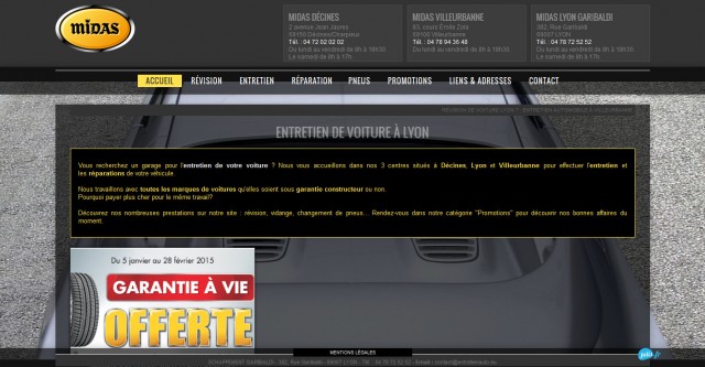 Garage pour entretien automobile à Villeurbanne - Midas