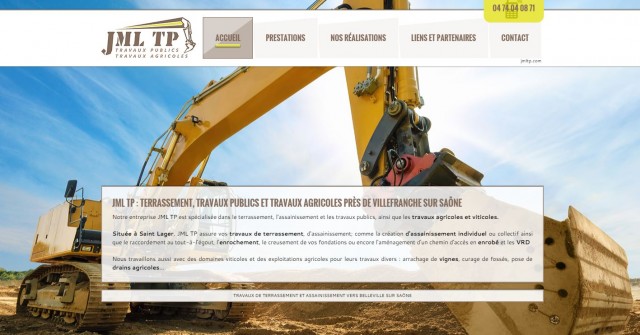 Entreprise de terrassement et assainissement sur Ville franche sur Saône - JMLTP