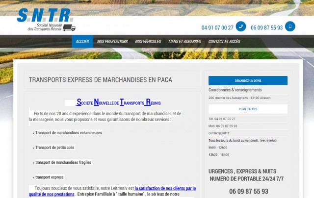 Société de logistique et transport à Marseille - SNTR