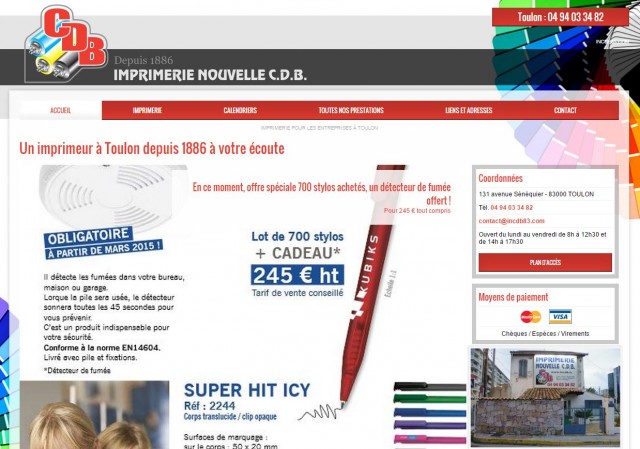 Où imprimer des cartes de visites à Toulon ? Imprimerie Nouvelle CDB 