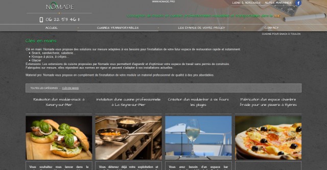 Vente de module pour snack à Toulon - Nomade