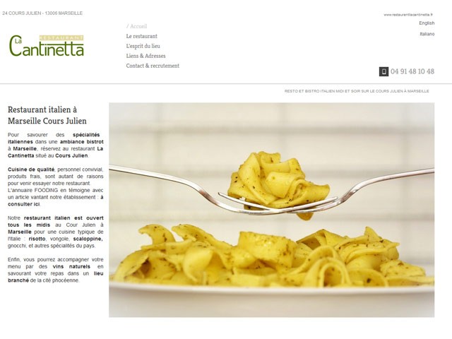 Où manger un véritable repas italien en restaurant sur Marseille ? - La Cantinetta