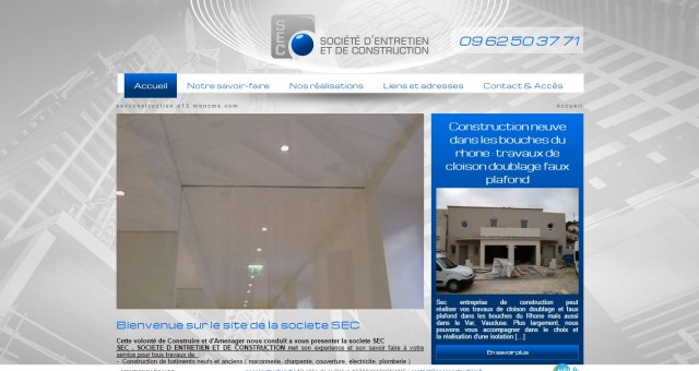 Pose de faux-plafond dans les Bouches-du-Rhône - SEC Construction