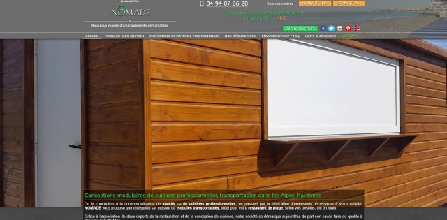 Restaurant de plage modulaire Nice - Nomade