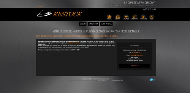 Vente en ligne de matériel de cuisson pour professionnels - Restock