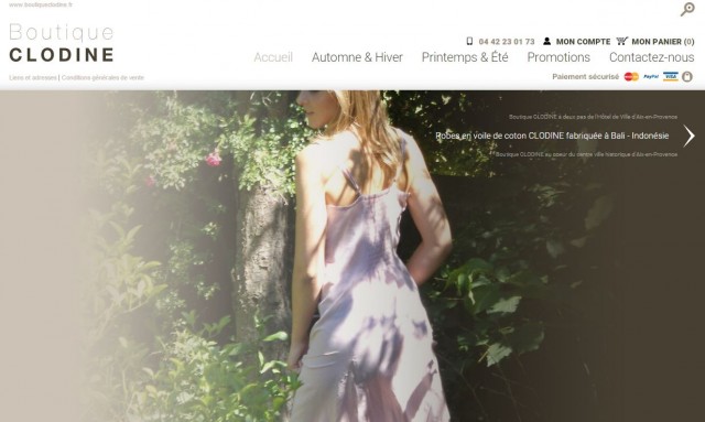 Boutique de prêt à porter féminin sur Aix et vente en ligne - Boutique Clodine
