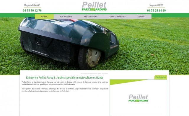 Où trouver une tondeuse auto-portée d'occasion dans la Drôme ? Peillet Parcs & Jardins