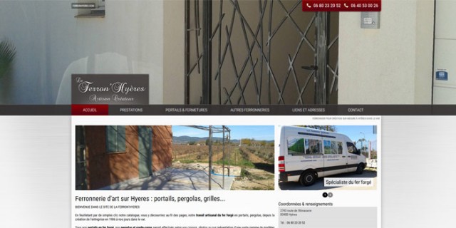 Trouver un artisan pour la construction d'une pergola en fer dans le Var - Ferron'Hyères