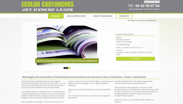  Où faire recharger des cartouches d'imprimantes à Aix-en-Provence ? Ecolor Cartouches