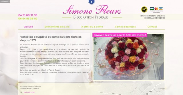 Fleuriste pour mariage à Plan-de-Cuques - Simone Fleurs