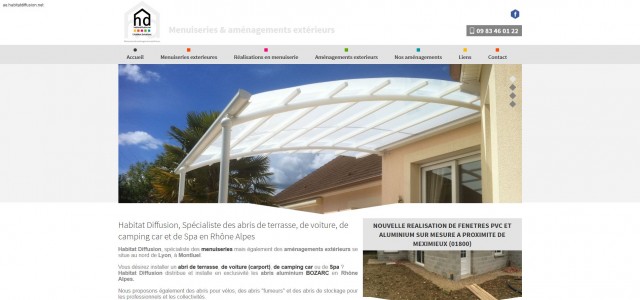 Comment installer un abri de terrasse dans l'Ain ? - Habitat Diffusion