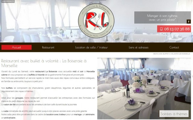 Resto avec buffet à volonté sur Marseille 13012 - Restaurant la Boiseraie