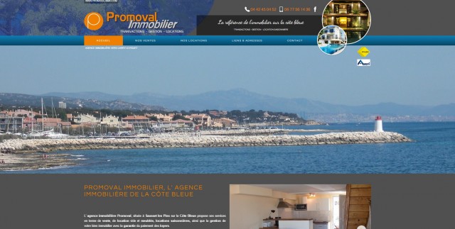 Location de maison de vacances sur la Côte Bleue - Promoval Immobilier