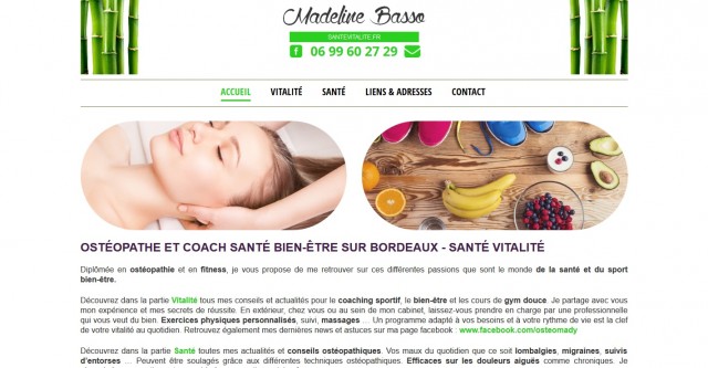 Séances d'ostéopathie sur Eysines - Madeline Basso